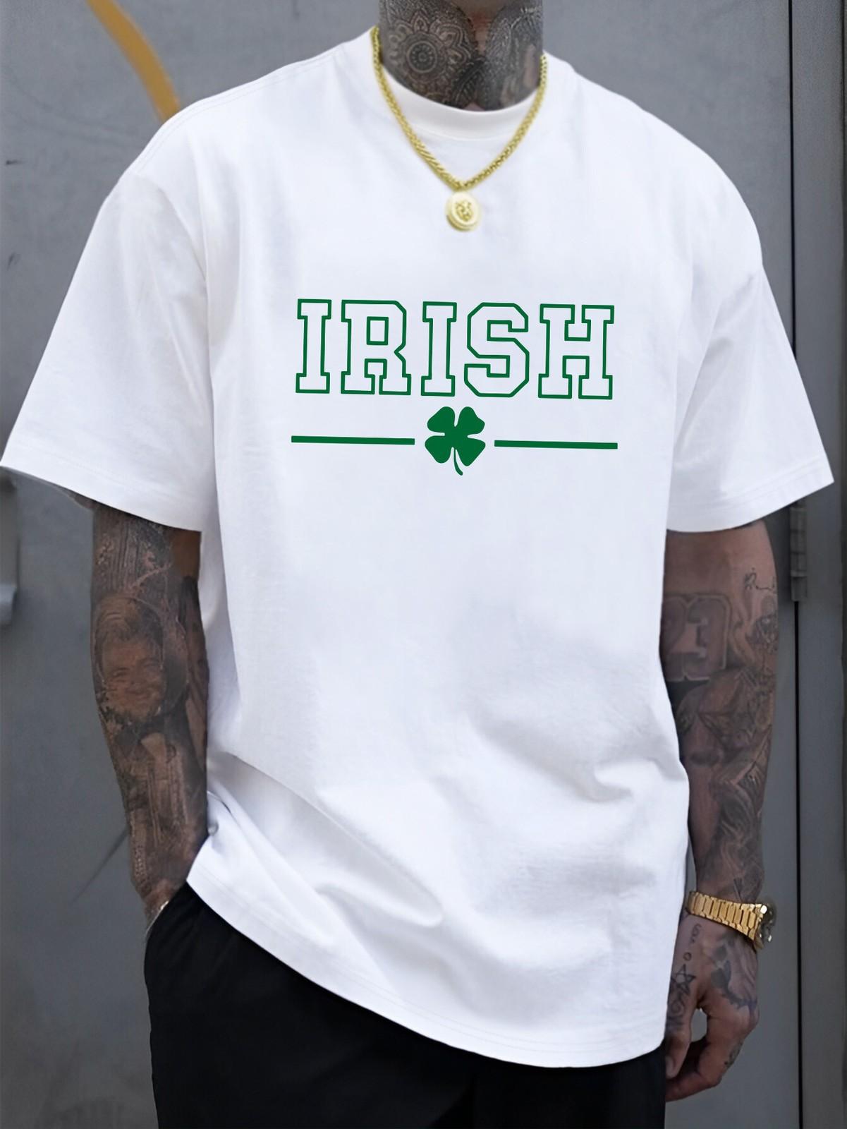 Irish Shamrock Shirt St Patricks Day Simple Lucky Tee M