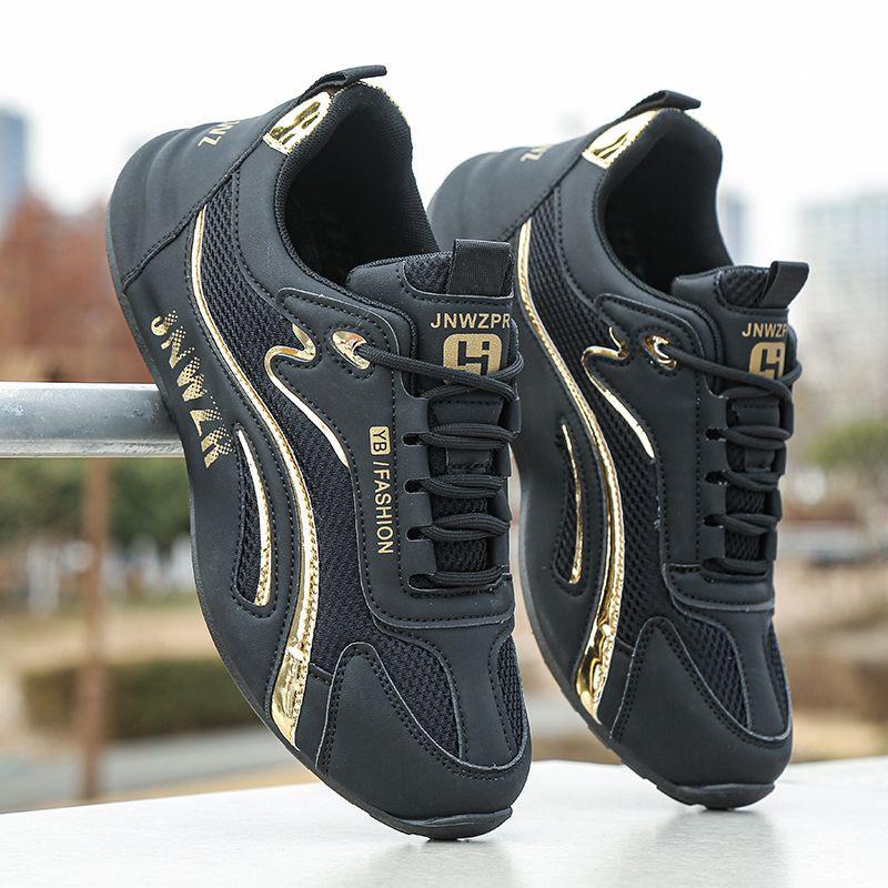 Brand Discontinued Men's Mesh Breathable Non-Slip Sports Shoes - Trendy High-End Casual and Running Shoes for Spring and Autumn