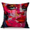 Celebrity Portrait Abstract Oil Painting Design Decoration Cushion Cover Funky Art Luxury Home Decor Sofa Throw Pillow Case