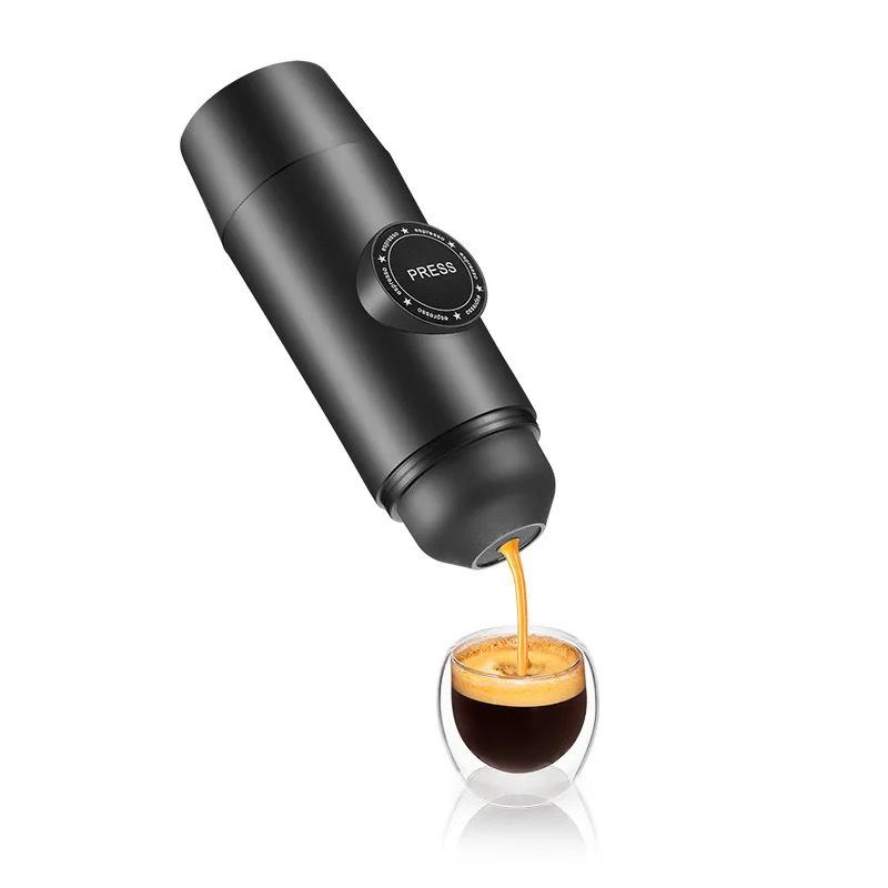 Portable Wireless Electric Coffee Maker with Logo - Automatic Espresso Capsule for Travel and Home Use