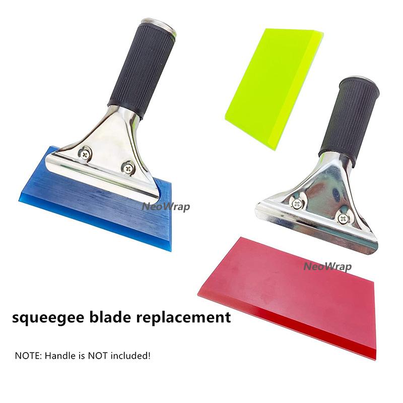 1pcs Mini Rubber Squeegee Blade Screen Printing Blade Replacement for Cleaning Glass Car Window Film Installation Applicator