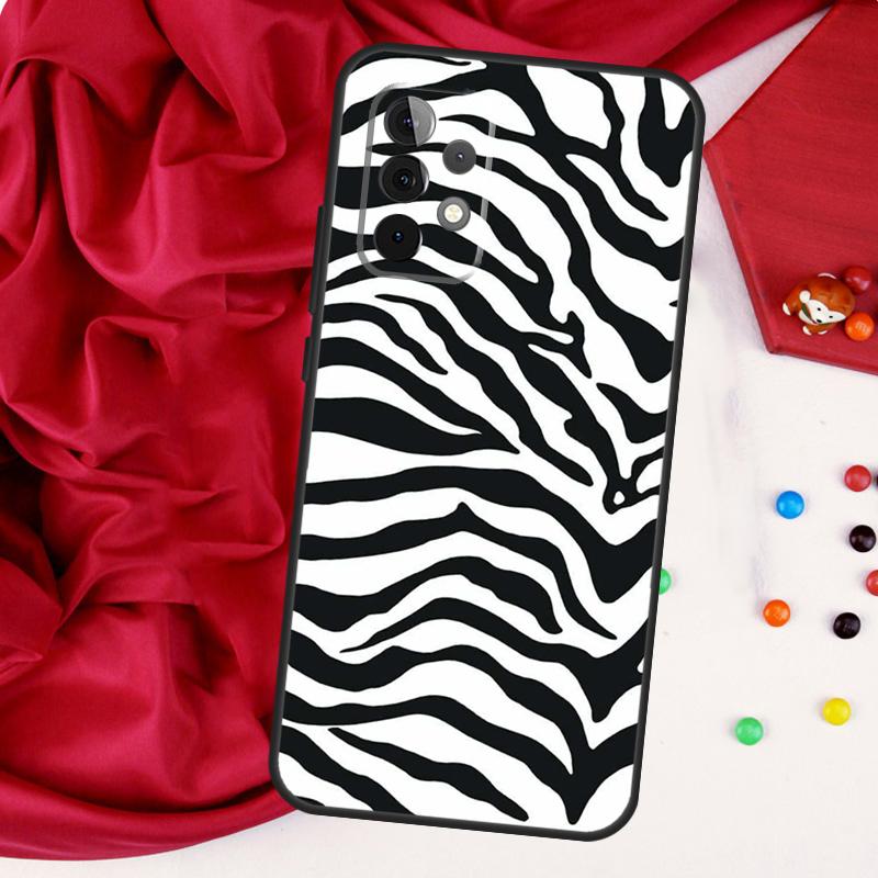 Zebra Skin Print For Samsung Galaxy A56 A36 A26 A16 A05 A06 A22 A32 A52 A54 A34 A14 A55 A15 A53 A33 A35 Case