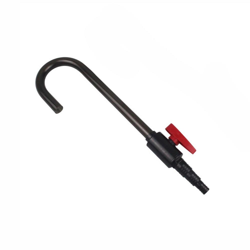 

UPVC Aquarium Change Water Pipe Hook Design Fish Tank Bend Tube for Home темно серый