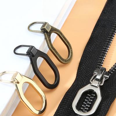 5 Stück Reißverschlusskopf Reparaturzubehör abnehmbar universell Zugverschlusskopf Tropfen Kleidung Schultasche Rucksack Reißverschluss Schnalle Zugstück