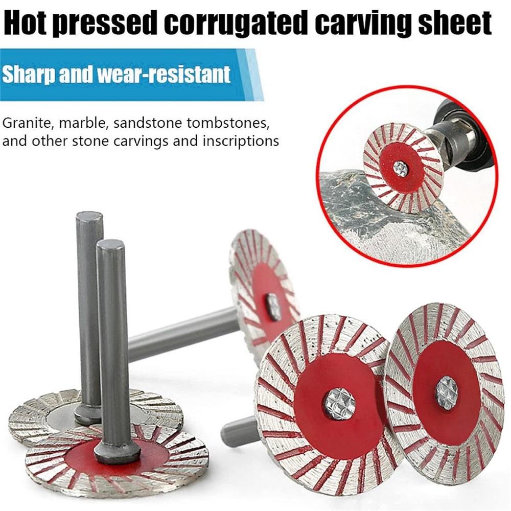 10-piece Pack Stone Carving 40mm Diamond Saw Blades Diamond Cutting Discs Cutting Wheel Blades Suitable For Granite, Marble, Ceramic And Tiles