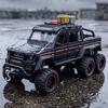 1:28 Mercedes Benz G63 AMG 6×6 Off Road Pickup Truck Alloy Model Metal Diecast Car Model Sound And Light Children's Toy Collect