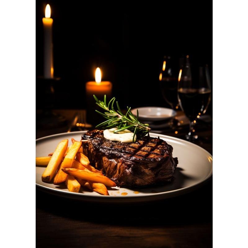 

Еда Кухня Печать плаката Мясо Бургер Пицца Холст Картина Украшение ресторана Настенное искусство Картина Домашний декор Без рамы Подарки 21cm×30cm NoFrame