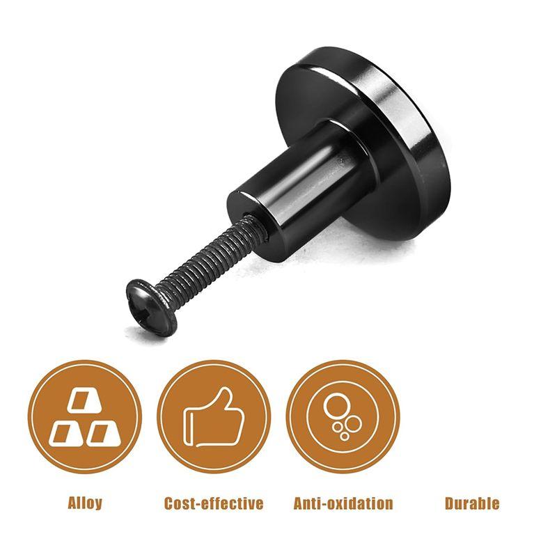 ABUL-8Pcs Cabinet Knobs,Round Dresser Pull Knob Wardrobe Pull Door Handle With 8 Screws Drawer Pulls Kitchen