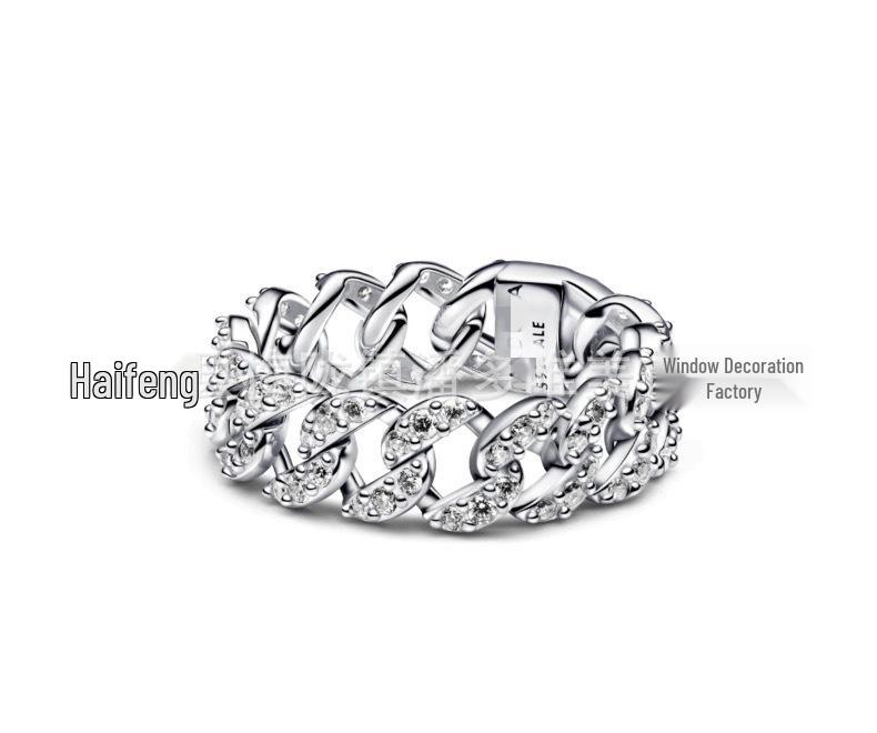 Рождественское кольцо Сердце и Череп из белой меди и S925 Size 6