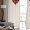 Valentine'S Day Hearts Watercolor Tulle Curtains for Living Room Sheer Curtain for Bedroom Kitchen Blinds Voile Curtains