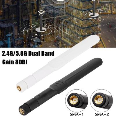 8dBi 2.4G / 5G / 5.8G Беспроводная WiFi антенна с высоким коэффициентом усиления Двухдиапазонная всенаправленная антенна