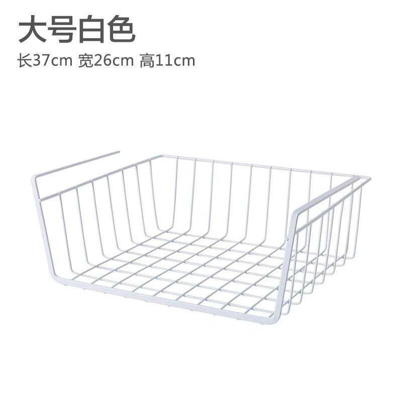 

Бытовой ящик для хранения большого размера, установка не требуется, хранение на столе в общежитии, многоуровневая полка, подвесная корзина для хранения на кухне One Size белый