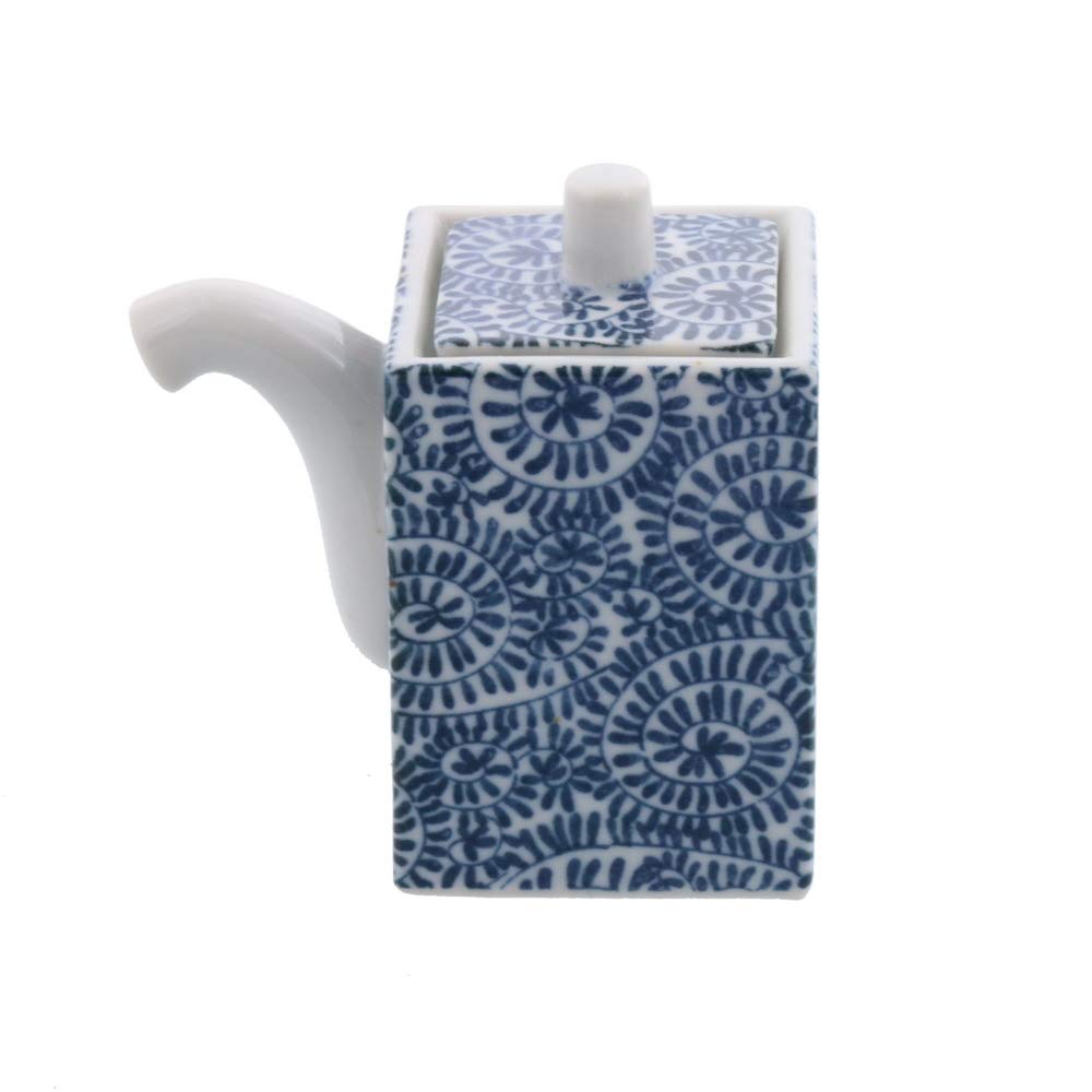 Tableware East Square Soy Sauce Dispenser with Octopus Arabesque Design, or-013