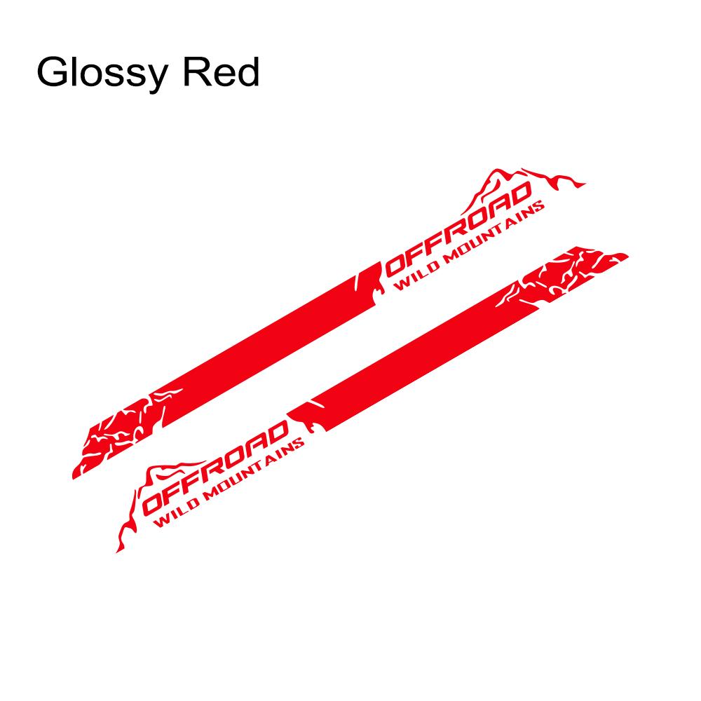 Universal Car Stickers Wild Mountain Style Decor Decals For Ford F150 Ranger Chevrolet Silverado Isuzu Dmax Toyota Hilux Tundra