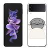 Cute Cartoon K-Kkamang Phone Case For Samsung Z Flip 7 6 5G Galaxy Z Flip 5 4 3 Black Hard Cell Cover Luxury PC Shell Coque