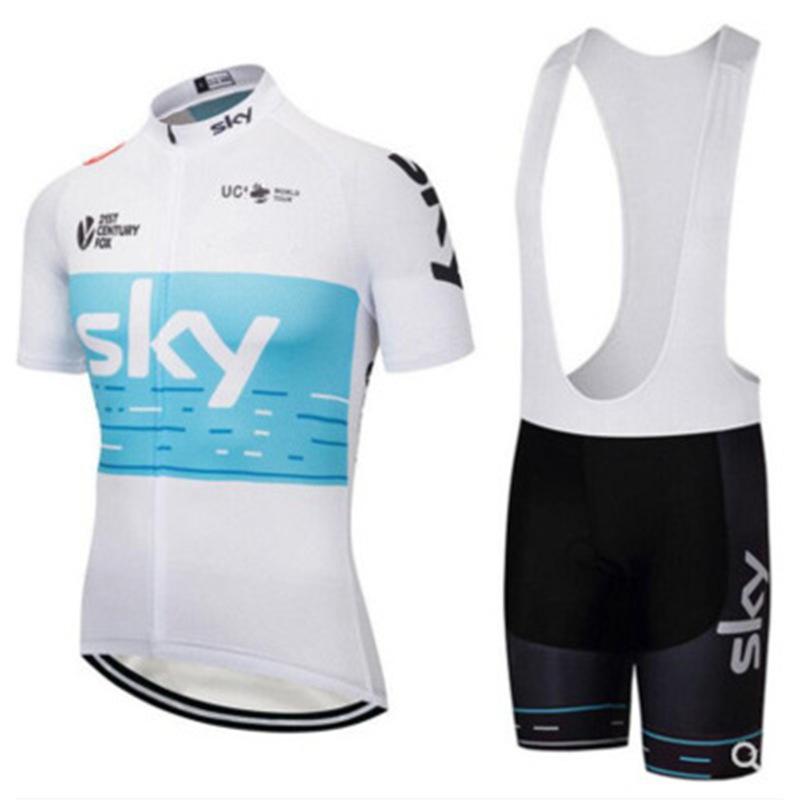 Mono de Ciclismo Transpirable de Secado Rápido de Manga Corta SKY de Verano para Hombre y Mujer