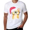 Christmas Cat Tshirt Comfortable Workout Short Sleeve Shirt