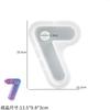 2026 New DIY Crystal Resin Arabic Numerals Candlestick Symbols & Gypsum Resin Candle Base Handmade Number Mold for Crafting