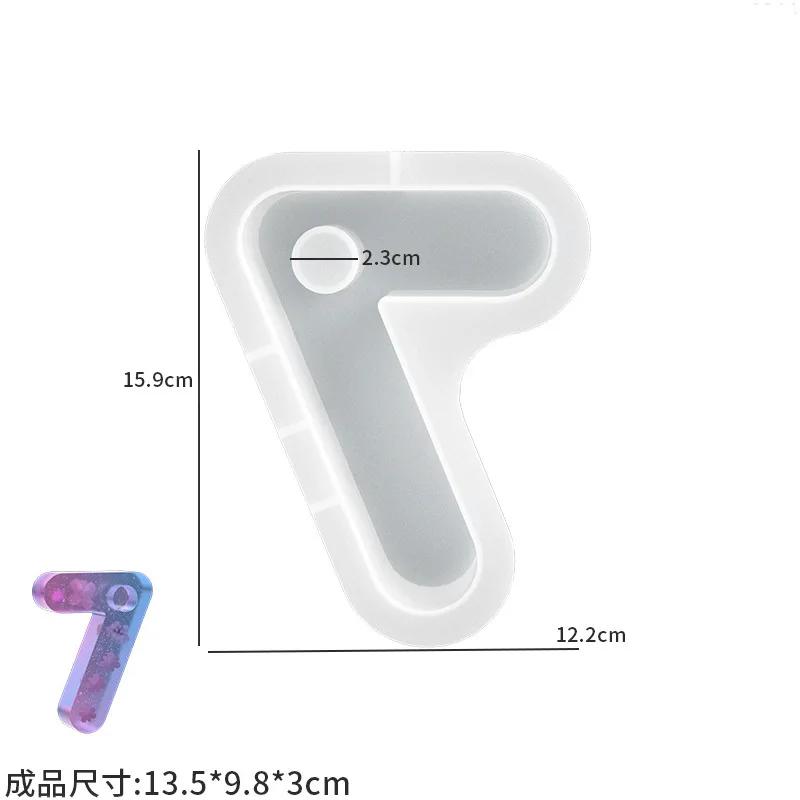 2026 New DIY Crystal Resin Arabic Numerals Candlestick Symbols & Gypsum Resin Candle Base Handmade Number Mold for Crafting