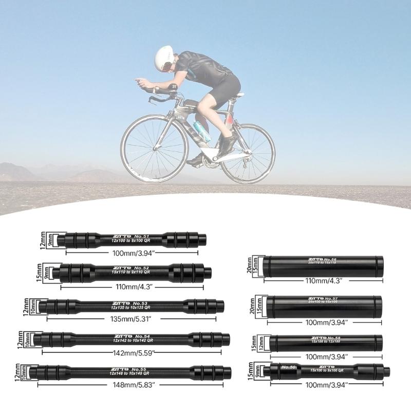 12/15mm Thru Axles Adapter Bike Thru Axles Bikes Hub Adapter Tubiform Shaft Adapter Wheel Fork Axles Front Axles To 9mm