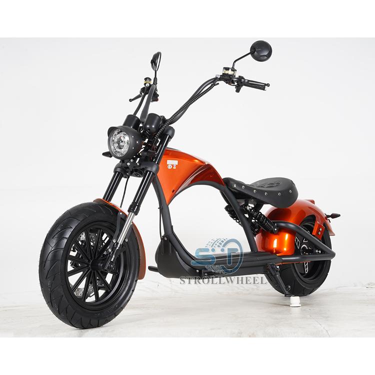 Germany Stock Mangosteen M1P Electric Scooter 45km/h COC Two Wide Wheel E Scooter Motorcycle EEC Electric Chopper Motorbike