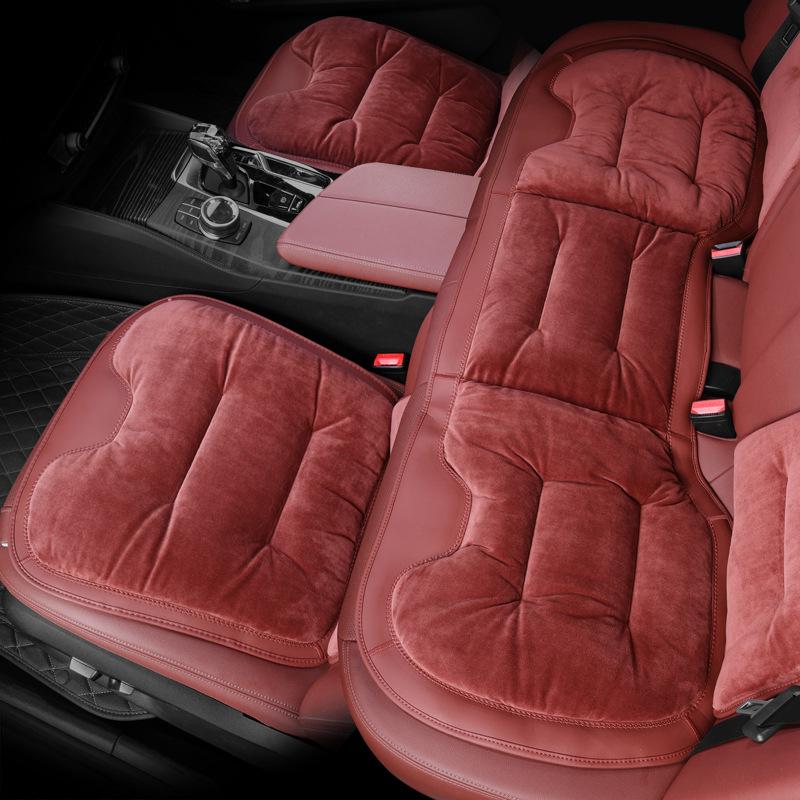 Uniwersalny Zimowy Pluszowy Pokrowiec na Poduszkę Siedzenia Samochodowego dla Mercedes-Benz & BMW - Pasuje do Wszystkich Modeli Pięciomiejscowych