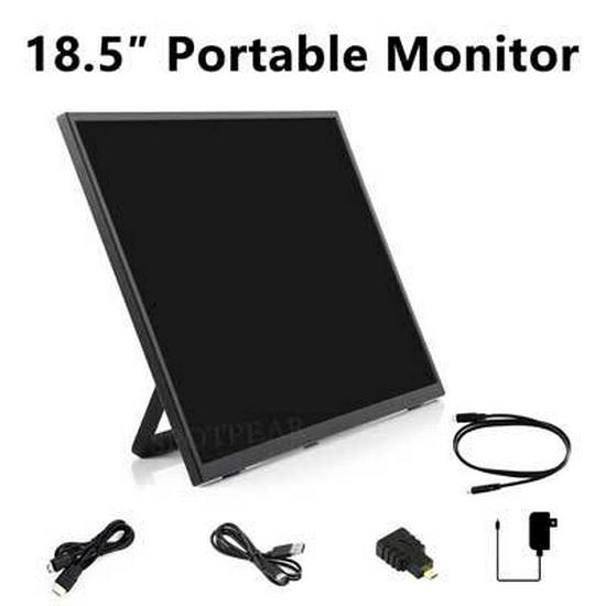 18,5-Zoll-Raspberry-Pi-Display, 1920 x 1080, Typ C/HDMI, kompatibel mit Xbox/PS4/Switch/Mobil.