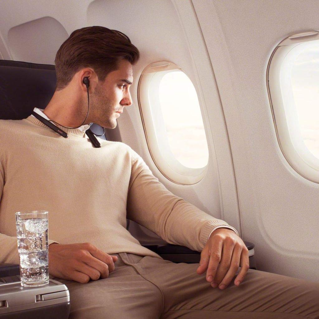 Бездротові навушники Sony Audio Amazon Alexa До 10 годин безперервної роботи Шийний обідок QN1 Жорсткий кейс 2019 з 360 Reality Audio Чорний З шумозаглушенням