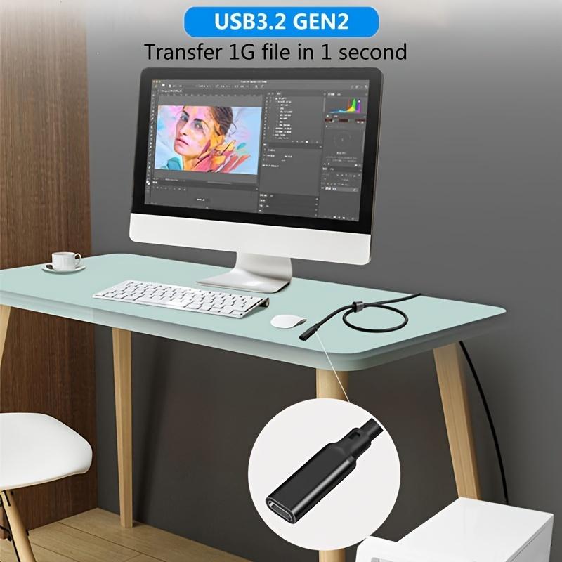 USB C 3.2  Extension Cable 100W PD 5A Type C Extension Cable 4K @60Hz 10Gbps Thunderbolt 3 For Xiaomi Huawei Switch 0.5M 1M 2M