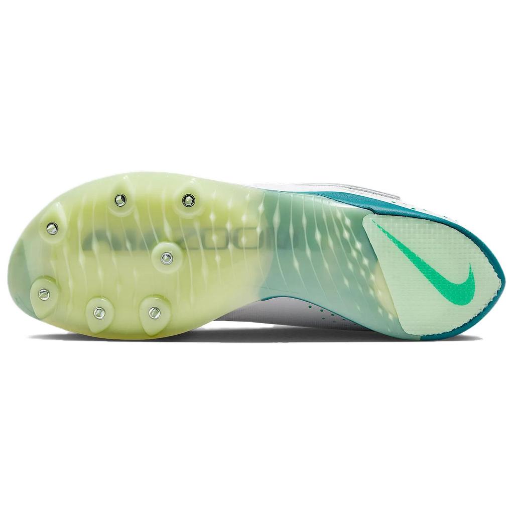 Nike Zoom Skok do dálky Elite Bílá Jasně smrková Unisex tenisky Sotva zelená FZ9326-100
