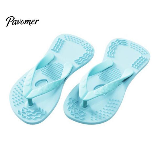 Safe Silicone Toys for Indoor Outdoor Fetch 1 Pair Flip-flop Dog Chew Toys, Funny Thong Sandal Durable Pet Toy Tartar Control Shape Puppy Teething