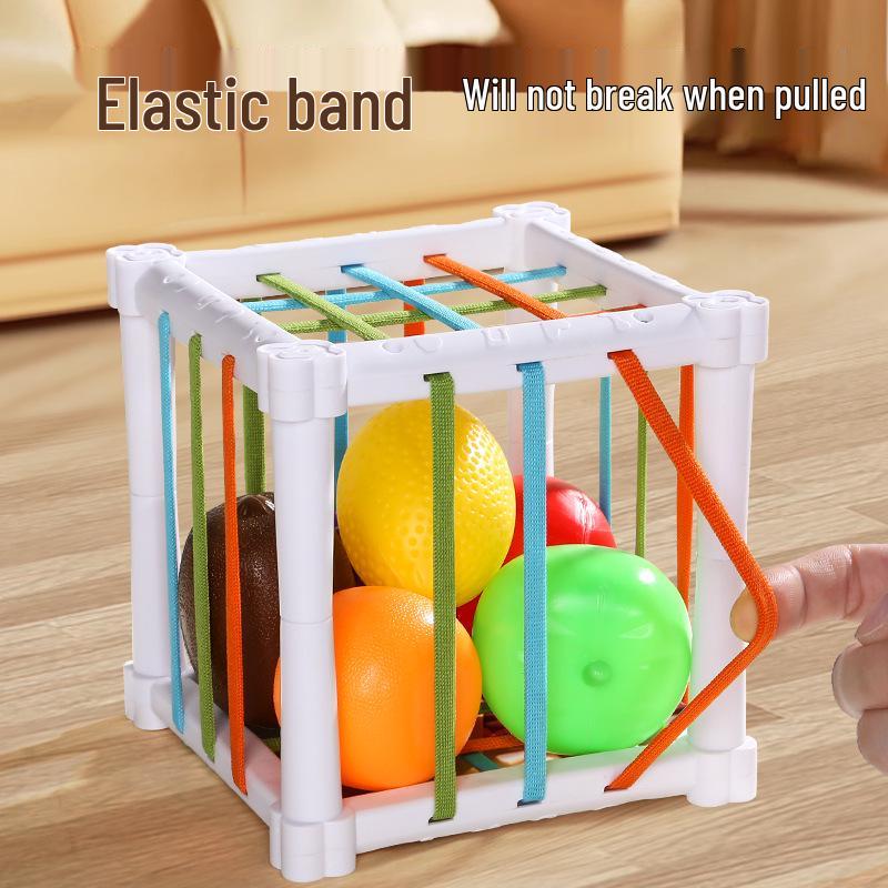 Rainbow Pop-Up Crib Toy for Babies 0-1 Year: Promotes Early Education, Intellectual Growth, and Fine Motor Skills for 6 Months and Up