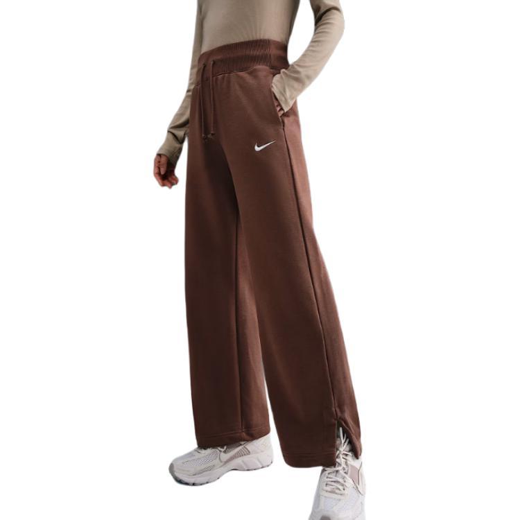 Nike Sportswear Phoenix Fleece Pink Oxford Women's Mid-Rise Sweatpants FZ7208-265