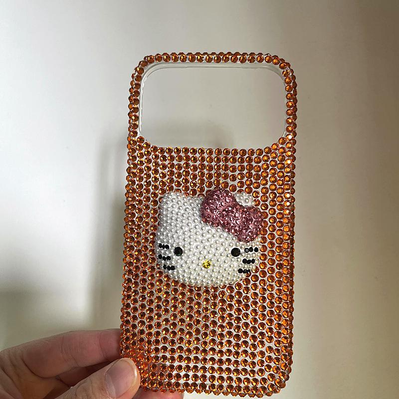 Goddess Rhinestone Sticker for iPhone 17 Pro Max/16/13/11 - Luxury Diamond Anti-Fall Case