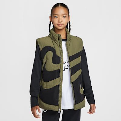 Nike Kids Down Vests Stand Collar Moderate S