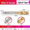 Jun Ding Ying M10x1.5 Spiral Titanbeschichteter Gewindebohrer