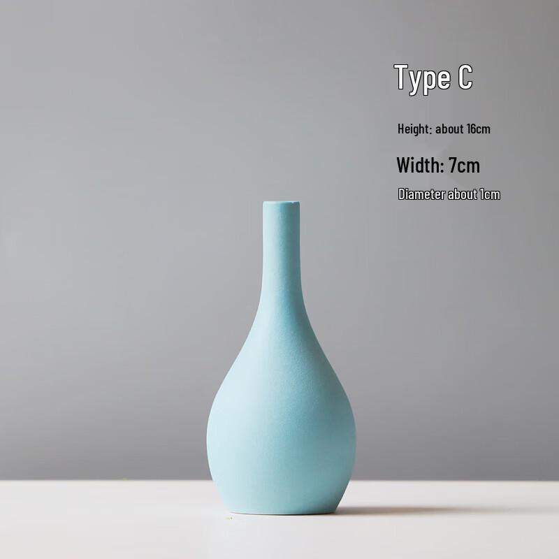 Синяя Красота Бутылка Цилиндрическая Стеклянная Ваза