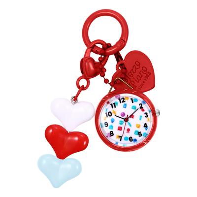 Colorful Heart Watch with Carabiner for Waterproof Quartz Watch with Analog Cute Bag and Accessories for Teens and Women Perfect for Outdoor or As a