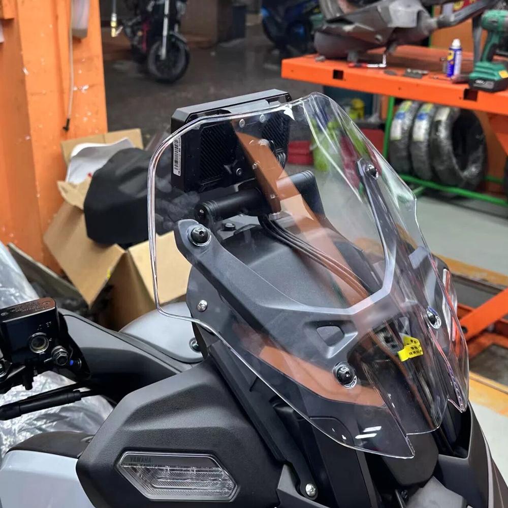 For Motorcycle Phone Holder Stand GPS Navigation Plate Mount Bracket Extension Holder XMAX 300 2025 X-max 300 TECH MAX 2025