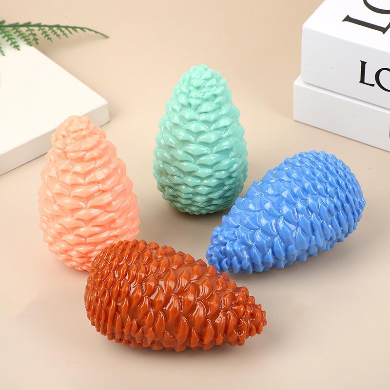Durable Chew Dog Toy for Teething - Bite-Resistant Molar Pet Toy, Non-Toxic Tough Rubber Interactive Play Toy