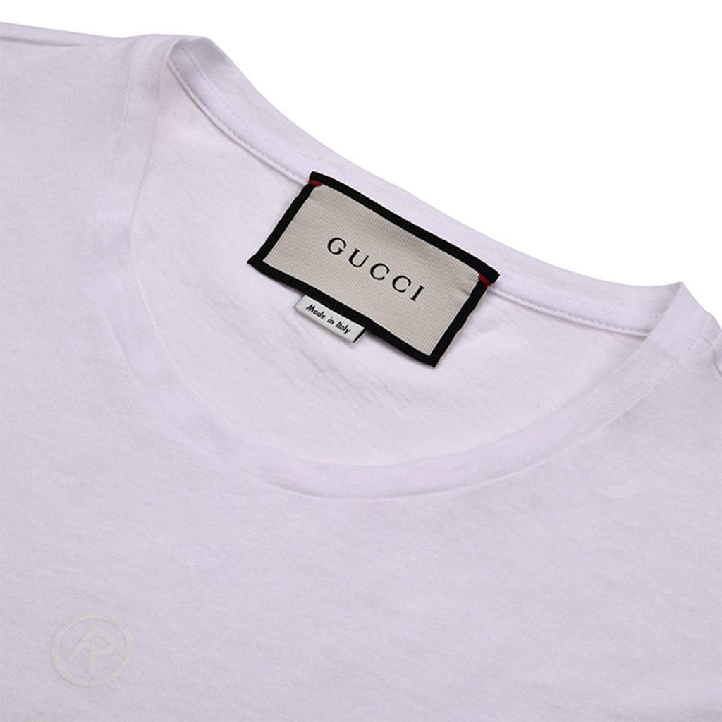 GUCCI T Shirts Men's White Crew Neck Moderate 441685-X3A80-9000