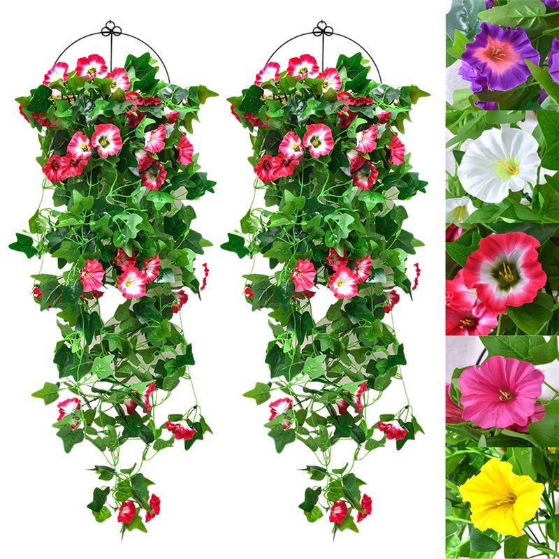 Fake Morning Glory Vine For Stunning Indoor And Outdoor Decoration**
