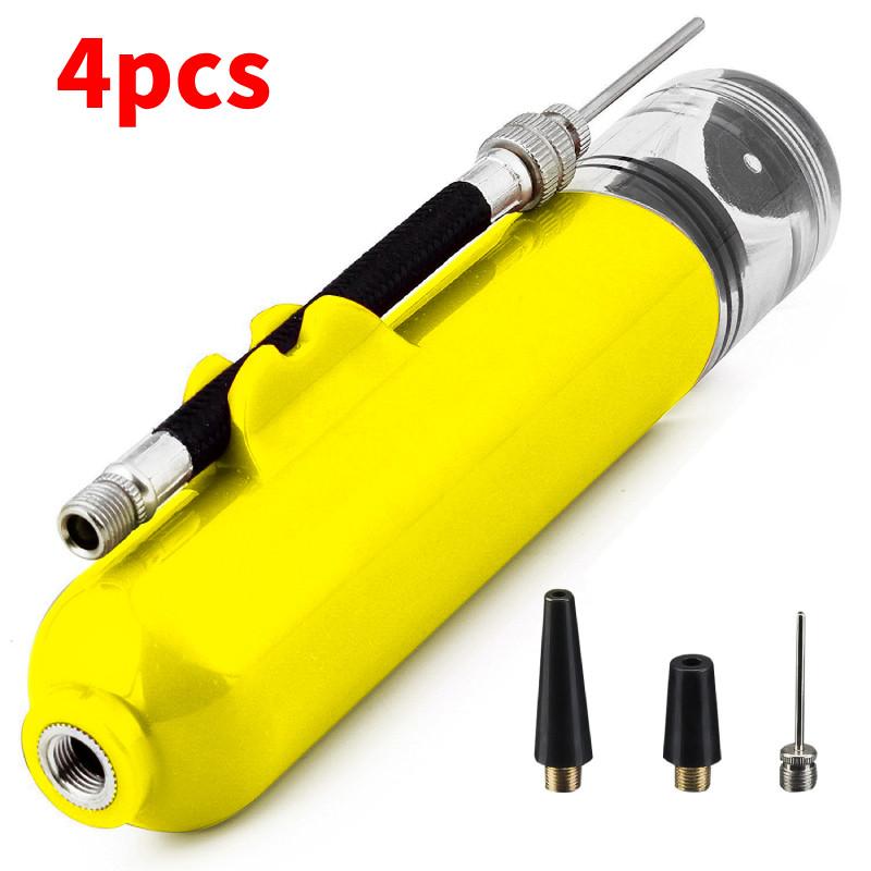 Portable Basketball Pump Versatile Inflator For Soccer Volleyball And Other Sports Balls жёлтый