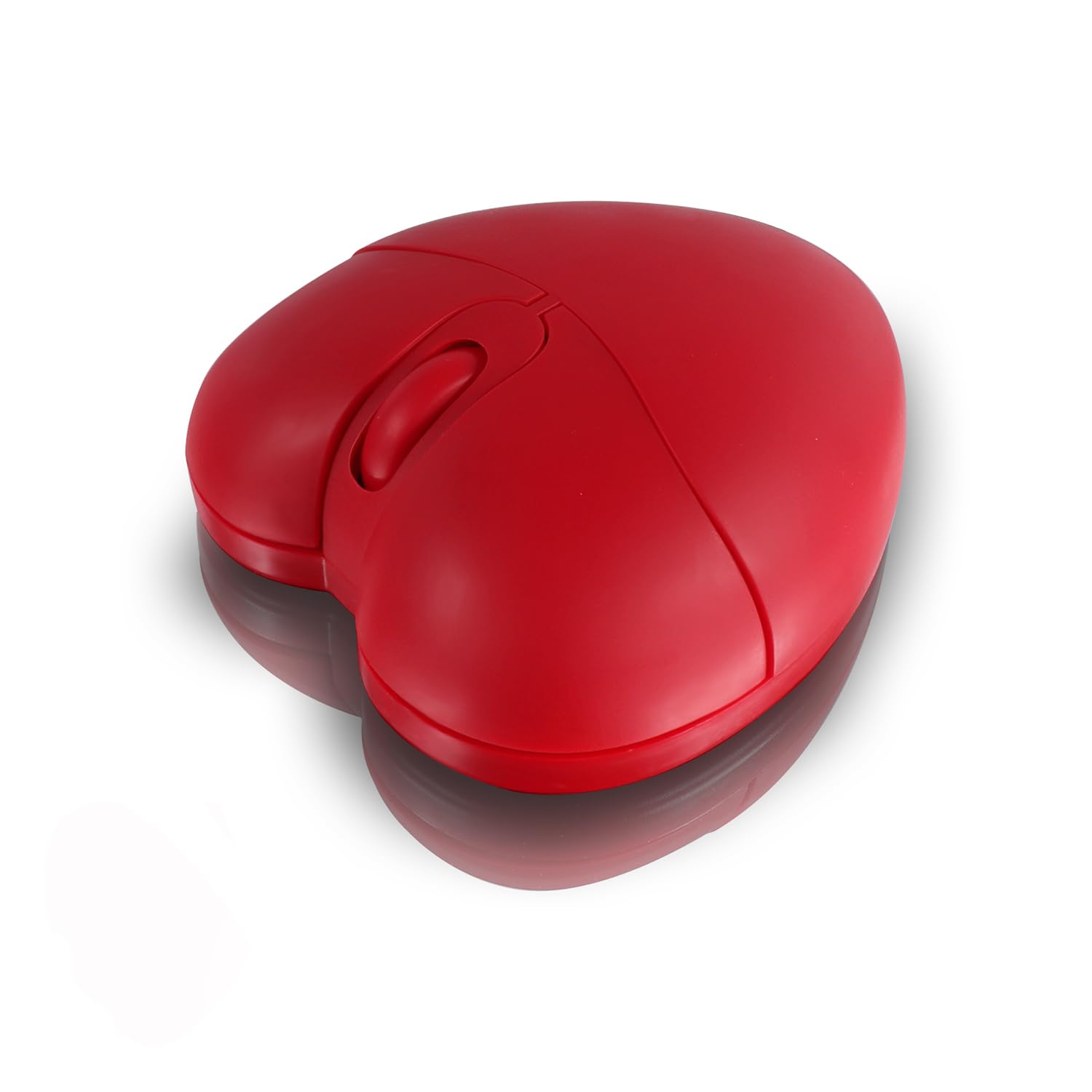 

Cute Wireless Bluetooth Quiet Dual Bluetooth Compatible with and Gift for Kids and Red Heart-Shaped Mouse, Design, Battery-Operated, Lightweight,