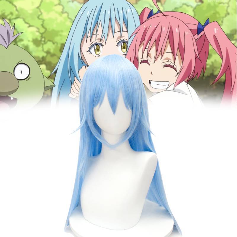 Parrucca Cosplay di That Time I Got Reincarnated As A Slime Con Capelli Setosi ad Alta Temperatura Per Fan e Cosplayer
