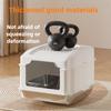 Stainless Steel Cat Litter Box  Large Space Fully Enclosed Cat Toilet Big Sealed Odor Proof Cat Bedpans Detachable Pet Supplies