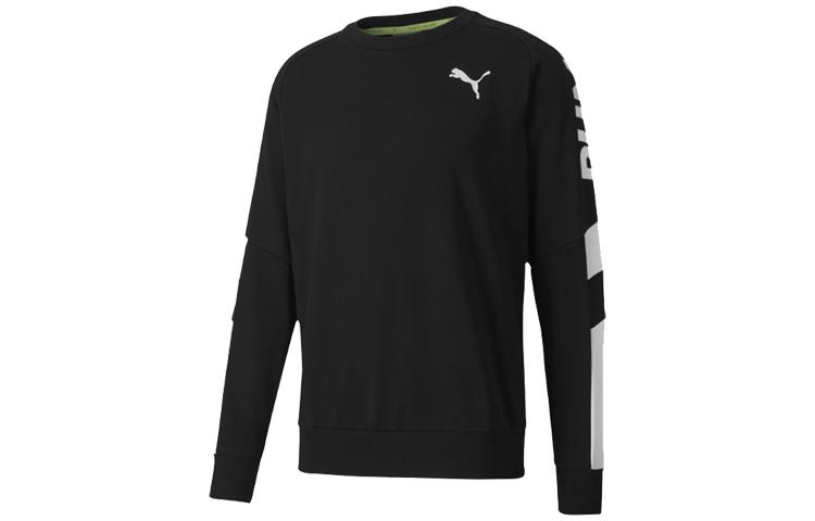 PUMA Современные спортивные толстовки Мужские Черный Круглый вырез Умеренный Обычный 585178-01 S