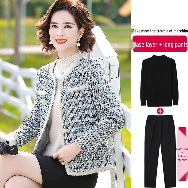 Hengyuanxiang Herbst 2025 Stilvolle Jacke für Frauen mittleren und höheren Alters