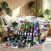 Coperta Personalizzata con Stampa Dandy's World, Decorazione per la Casa, Camera da Letto, Divano, Campeggio, Divano, Regali per Compleanno Natale