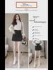 Women's High Waist Brown Corduroy A-Line Skirt - 2023 Autumn/Winter Collection